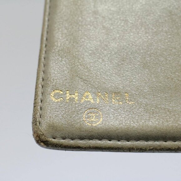 CHANEL Wallet Caviar Skin Silver CC Auth bs9534 - Picture 13 of 15